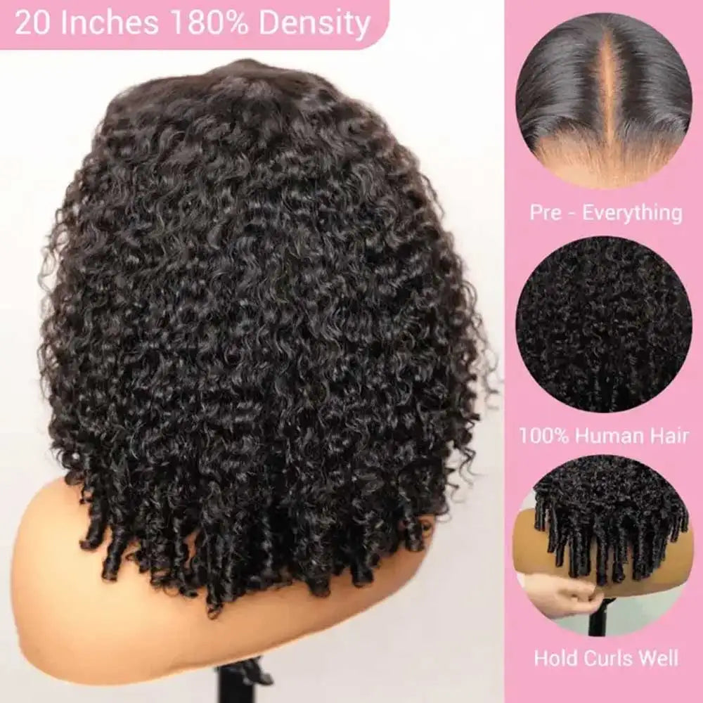 250% Density Burmese Curly Human Hair Wig, 13x4 HD Transparent Lace Frontal Wigs, Pre Plucked Rem Hair Wigs 28 Inch