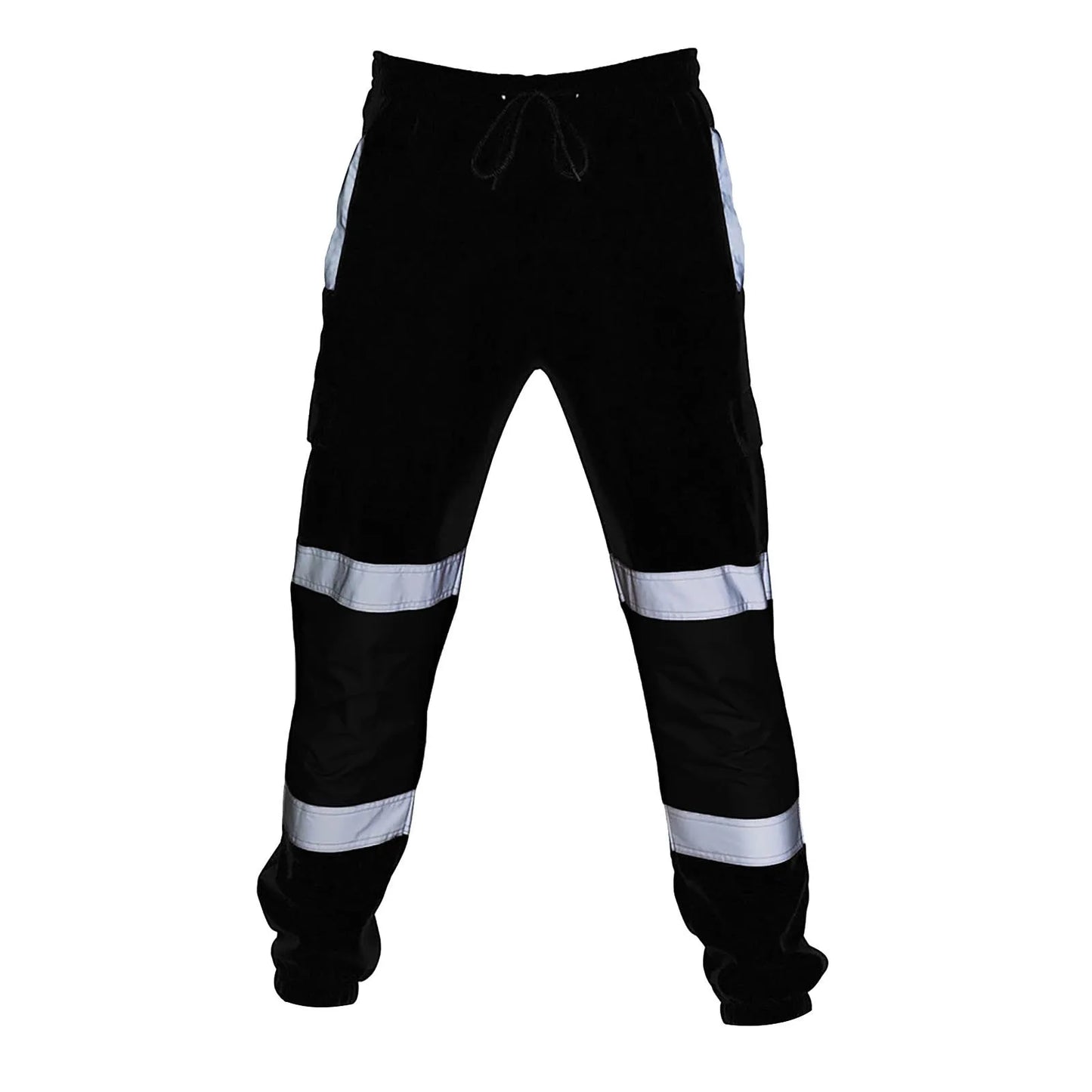 Reflective Stripes Strips Men Work Hi Vis High Visibility Work Wear Road Construction Safety Trousers