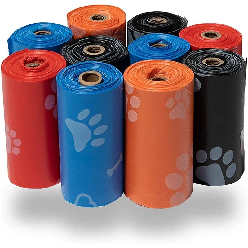120 Rolls Dog Poop Bag Outdoor Cleaning Poop Bag, Outdoor Clean Pets Supplies for Dog 15Bags/Roll, Refill Garbage Bag Pet Supplies
