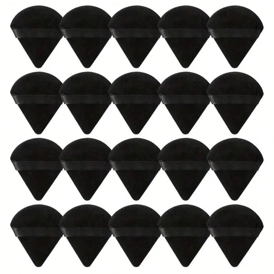 20-Pack Black Makeup Sponges, Disposable & Sanitary Use