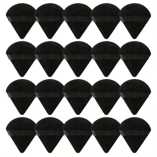 20-Pack Black Makeup Sponges, Disposable & Sanitary Use