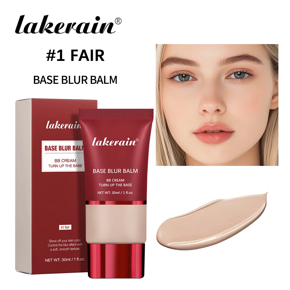 Matte Base Blur Balm Soft Light Focus Matte Cream Coverage Concealer, Waterproof Long-lasting Natural Foundation Cosmetics Makeup