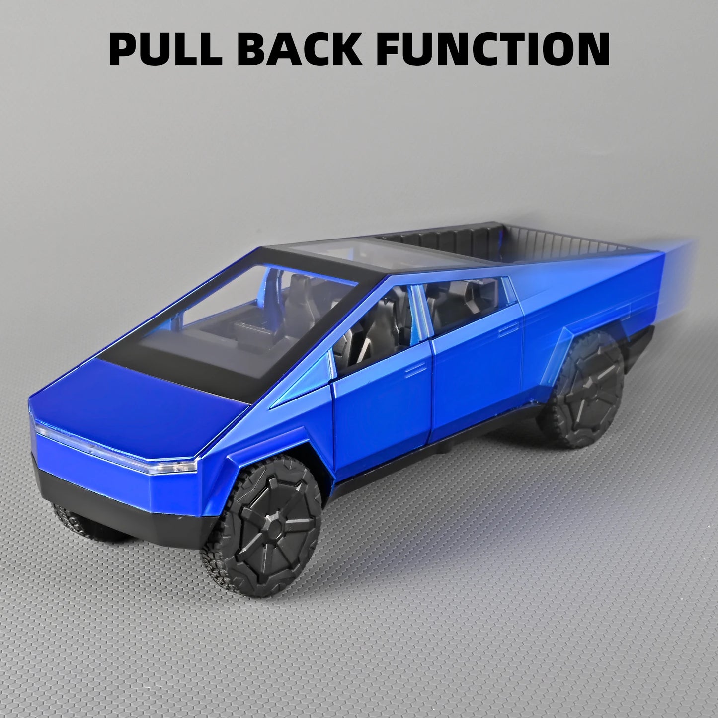 1:32 Cyber truck Pickup Toy, Alloy Off-road, Die-cast Metal Model Sound and Light Return for Children.
