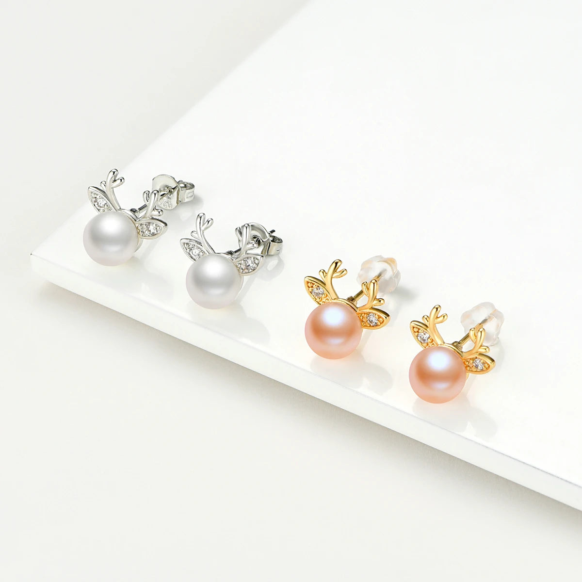Real Natural Freshwater Pearl Earrings